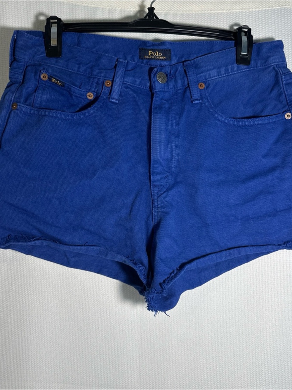 Ralph Lauren Polo Vibrant Blue Denim Cutoff Shorts